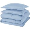 Queen Size Reversible Microfiber Comforter Blue