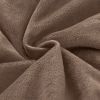 King Plush Microfiber Reversible Comforter Set in Chocolate