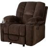 Traditional Upholstered Manual Reclining Sofa Chair