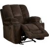 Traditional Upholstered Manual Reclining Sofa Chair