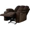 Traditional Upholstered Manual Reclining Sofa Chair