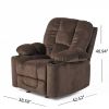 Traditional Upholstered Manual Reclining Sofa Chair