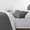 3 Piece Microfiber Farmhouse Coverlet Bedspread Set Grey