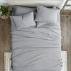 Grey Wrinkle Resistant Microfiber Sheet Set Twin size 4 Piece