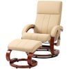 AdjustableElectric Remote Massage Recliner Chair w/ Ottoman