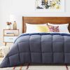 King, Grey/Navy Reversible Down Alternative Comforter