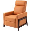 Modern Upholstered Reclining Sofa Chair w/ Arm and footrest