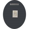 Oval 36 x 24-inch Beveled Vanity Frameless Wall Mirror