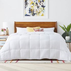 Queen, All Seasons Plush White Down Alternative Comforter