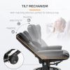 Adjustable Leather Remote Massage Recliner Chair w/ Ottoman