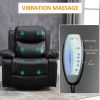 Adjustable Remote Massage Recliner Chair w/ Footrest