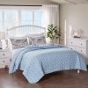 Twin/Twin XL, 2pc Microfiber Beach Coastal Reversible Quilt Set