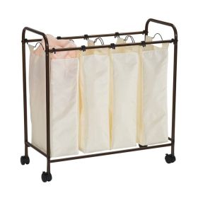 Laundry Hamper Cart with Wheels and Removable Bag