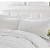 King/Cal King Traditional Microfiber Reversible 3 Piece Comforter Set in White