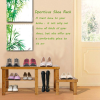 Natural Bamboo Shoe Bench 2-Tier Storage Racks for Entryway