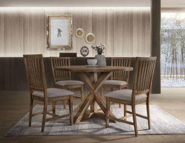 Wallace II Dining Table; Weathered Oak