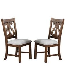 Set of 2 Formal Classic Crafted Design Dining Room Chairs