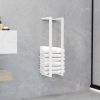 Towel Rack White 4.9"x4.9"x23.6" Steel