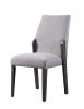 Bernice Side Chair (Set-2); Fabric; Gray Oak