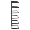 Towel Rack Black 9.4"x4.7"x18.9" Steel