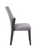 Bernice Side Chair (Set-2); Fabric; Gray Oak