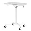 Techni Mobili White Sit to Stand Mobile Laptop Computer Stand