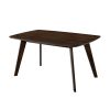 Walnut Finish Solid wood Mid-Century Modern Dining Table