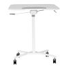 Techni Mobili White Sit to Stand Mobile Laptop Computer Stand