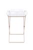 Cercie Tray Table in Clear Acrylic & Copper 98189