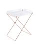 Cercie Tray Table in Clear Acrylic & Copper 98189