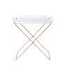 Cercie Tray Table in Clear Acrylic & Copper 98189