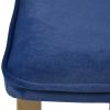 Blue Upholstered Velvet Bench