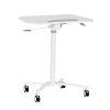 Techni Mobili White Sit to Stand Mobile Laptop Computer Stand