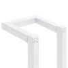 Towel Rack White 4.9"x4.9"x23.6" Steel