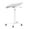 Techni Mobili White Sit to Stand Mobile Laptop Computer Stand