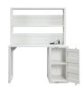 White Cargo Desk & Hutch