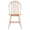 Windsor 2-Pc Chair Set; Natural