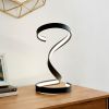 Black Integrated LED Strip & Dimmable Switch Table Lamp