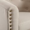 Leather Tufted Barrel Tub Chair