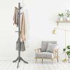 Entryway Height Adjustable Coat Stand with 9 Hooks